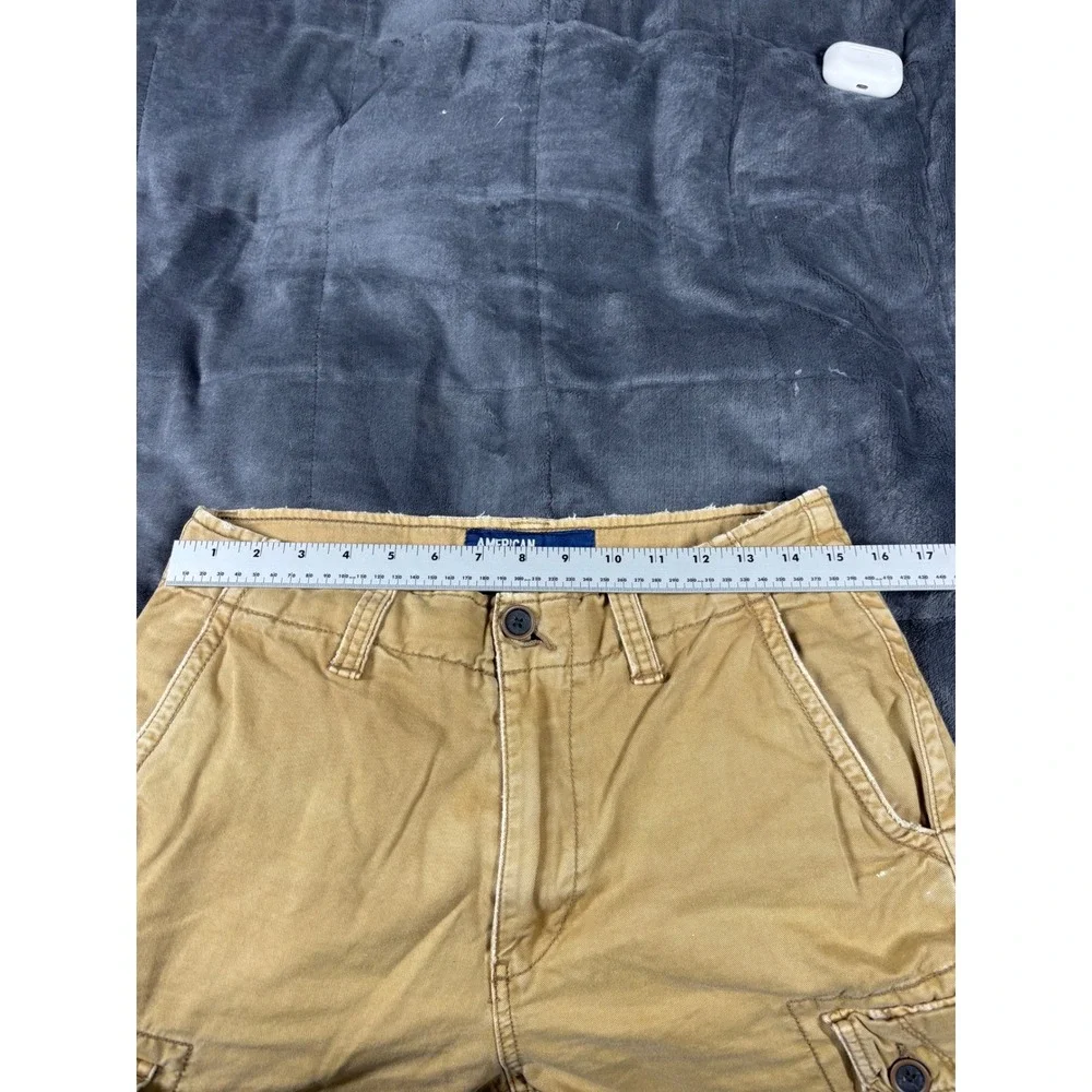 American Eagle Outfitters Cargo Shorts Tan Mens Size 30 Khaki Utility‎ Pockets